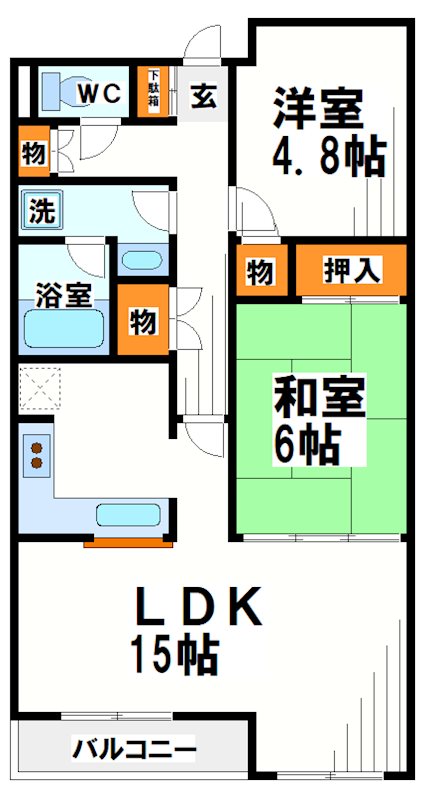 コンフォール上祖師谷 間取り