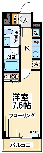 プラウドフラット仙川Ⅱ 間取り図