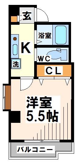 国立の杜（クニタチノモリ） 3B号室 間取り