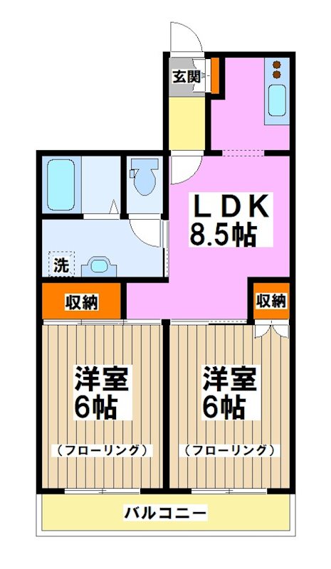 ソルジュ武蔵野　A棟 間取り