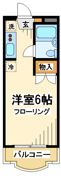 200号室 間取り