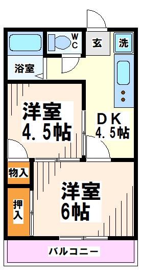 泉コーポ  間取り