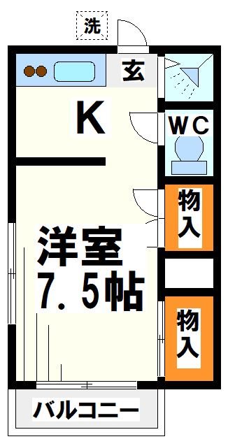 第一緑ヶ丘荘 間取り図