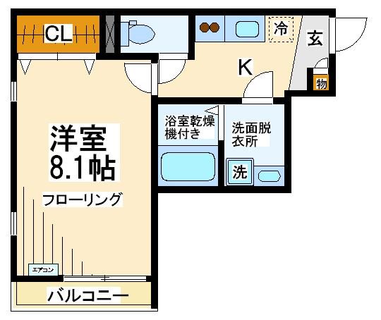 グランノーブル仙川   301号室 間取り