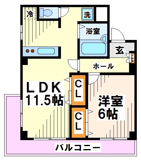 タウンコート本宿　当社管理物件  間取り
