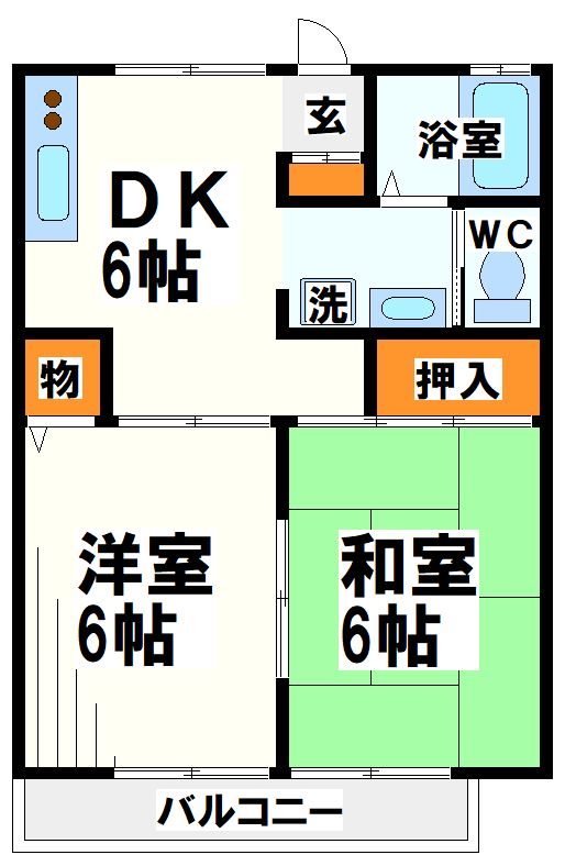 パストラル祖師谷 間取り図