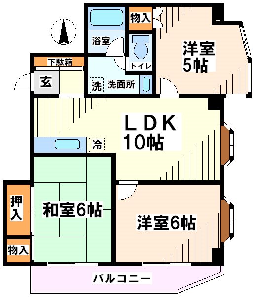 ルミエール給田　弊社管理物件  303号室 間取り
