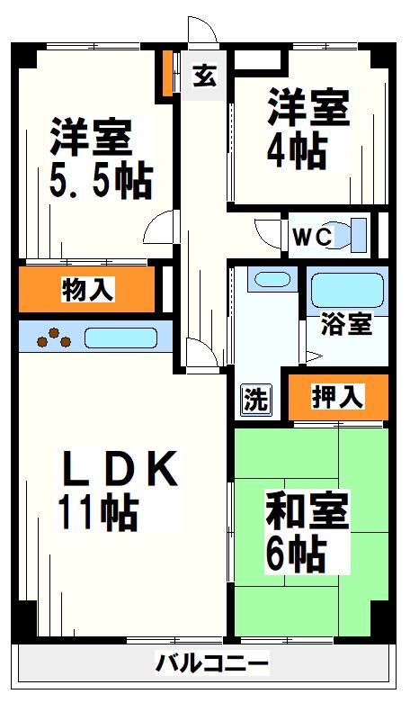 アーベイン成城 間取り図