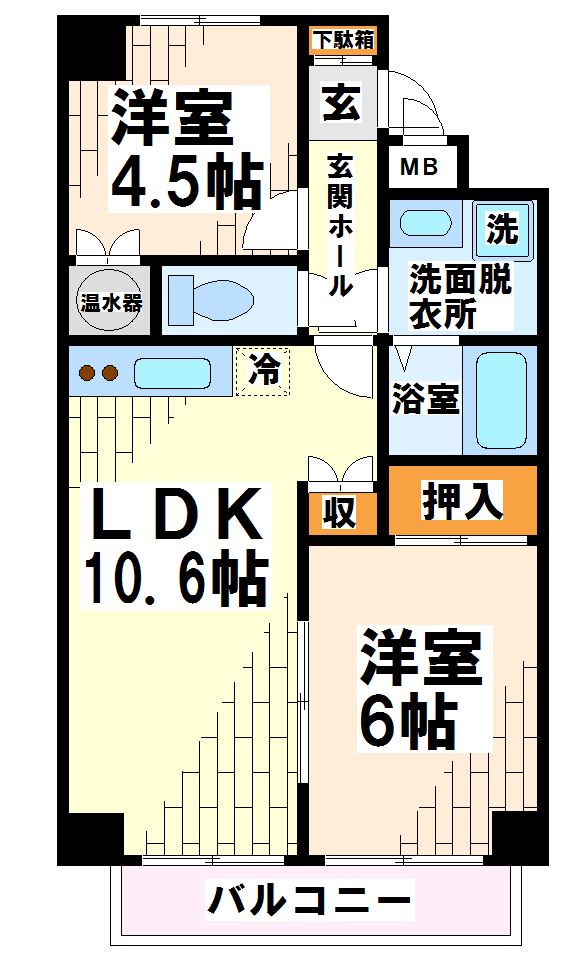 クレストアゼリア  間取り
