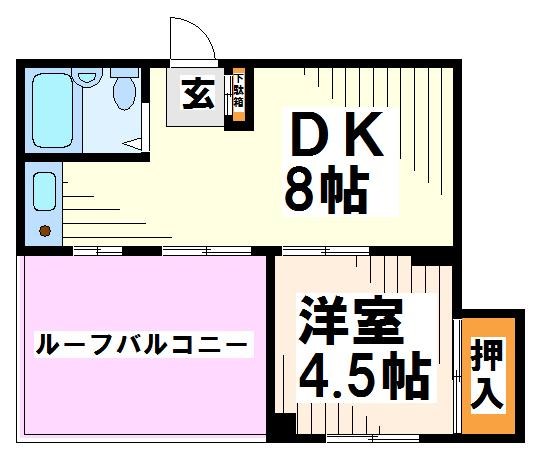 ジョイ・アスＮＯ１　当社管理物件 間取り