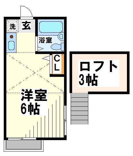 グランディオ府中 106号室 間取り