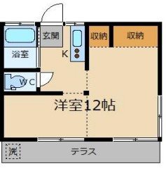 第一シミズハイツ 101号室 間取り