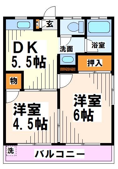 サンハイツ小勝   間取り図