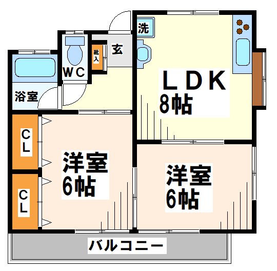 ホワイトタウン   間取り