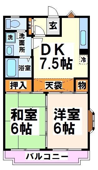 パルファンヴェール 間取り図