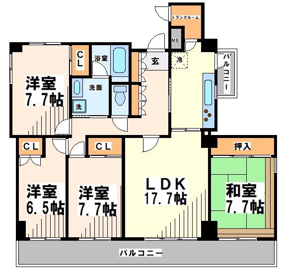 アンビックスつつじヶ丘（旧 アーデンコートつつじヶ丘） 間取り図