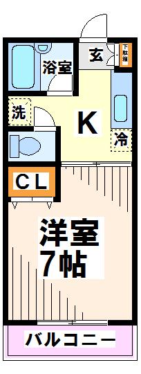 コーポソアラ　【東京外国語大学受験生事前予約可能物件】 間取り