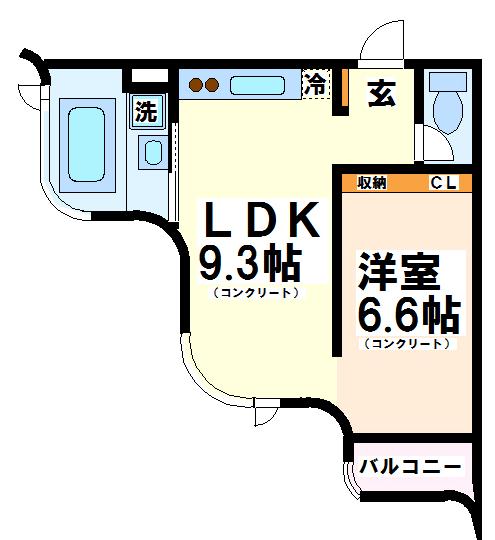 セントカサフェンテ  間取り