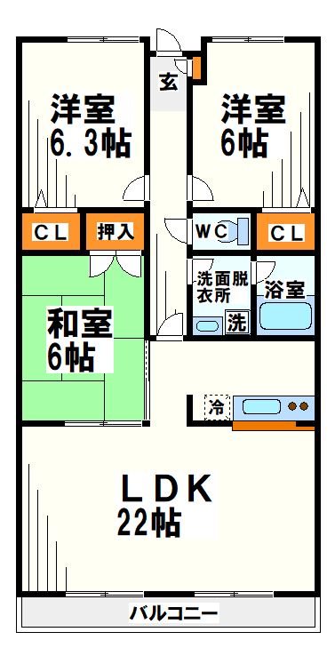 ビリアベルデ   間取り図