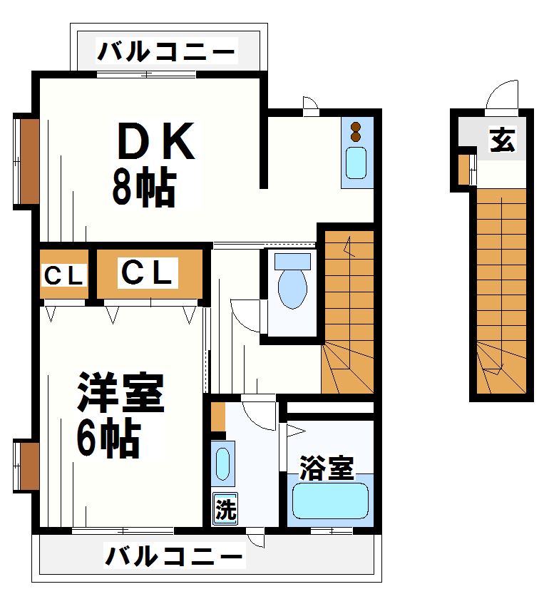 Sフラッツ   間取り