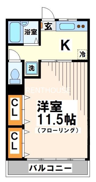 ハイツ中村 間取り図