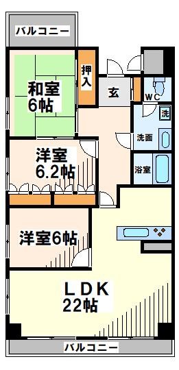 府中フラワーハイホーム  間取り