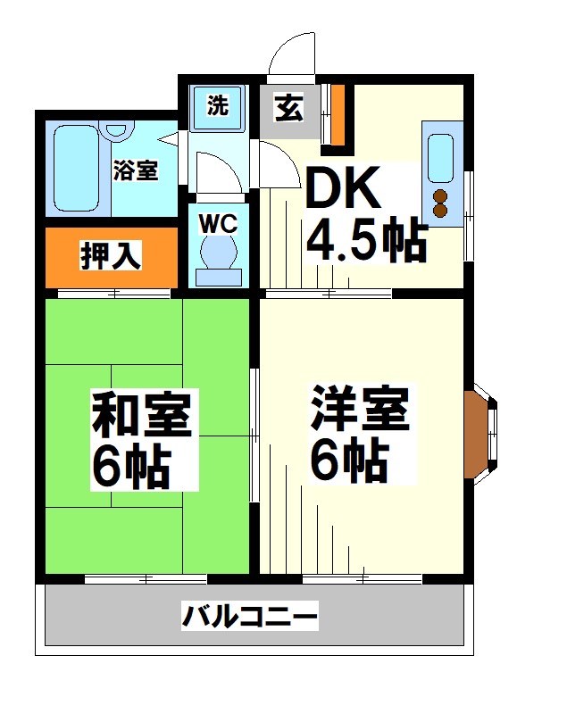 四谷マンションA　当社管理物件   間取り