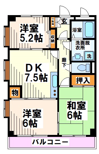 シンリープラグレス２１ 　当社管理物件 間取り