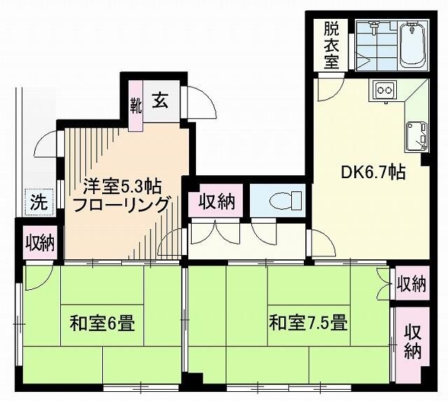 第13通南ビル 間取り