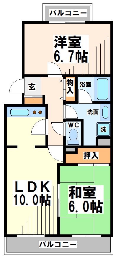 マイコーポ祖師谷 3040号室 間取り