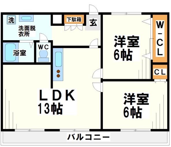 パレススメールB 間取り