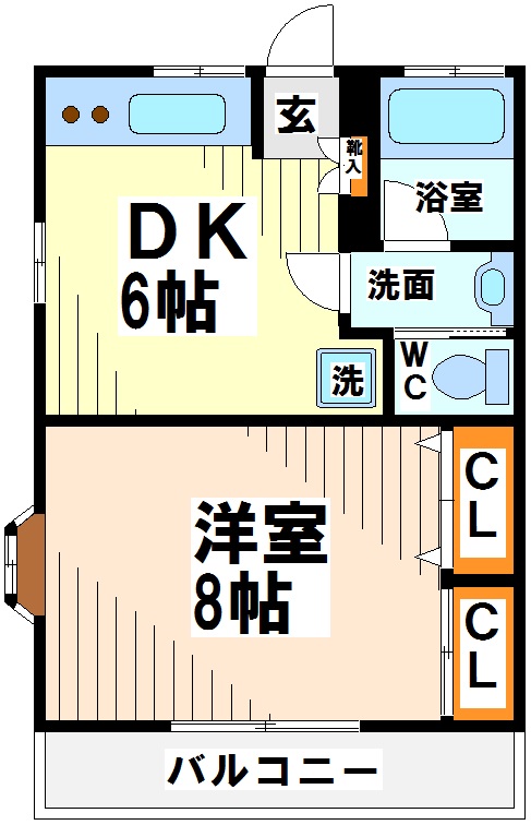 パレスのばらⅡ 間取り図