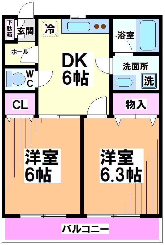 青頴二番館（セイエイ）【下高井戸店専任物件】 間取り