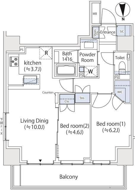グレーシアタワー三鷹 間取り