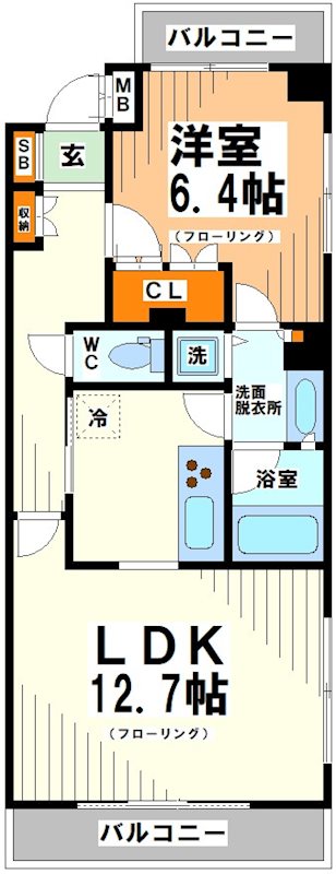 上北沢五丁目パーク・ホームズ 間取り図