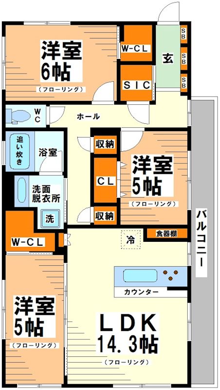 Branche（ブランシェ） 間取り