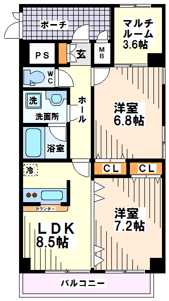 アフェクシオン南烏山 間取り