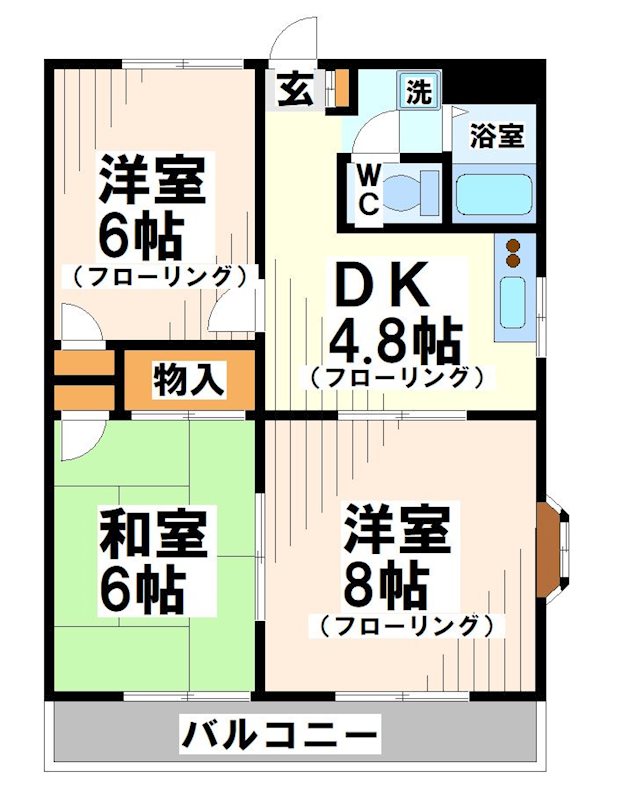 ベルジュネス 間取り
