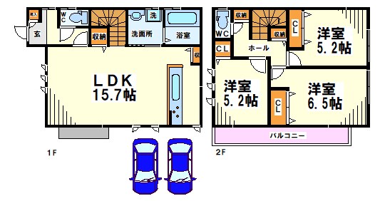 K'S　SQUARE 間取り