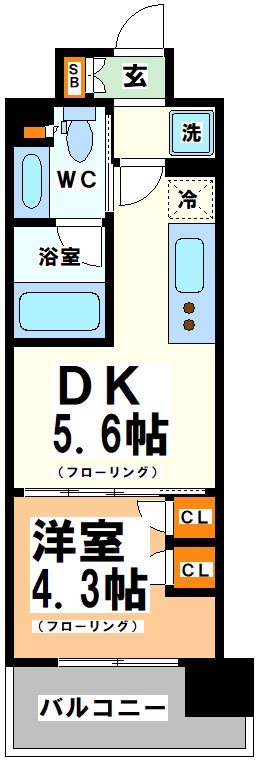 ザ・パークハビオ上北沢 間取り図