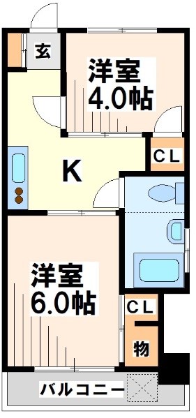 御殿山マンション 　当社管理物件 間取り