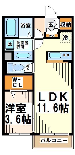 イセプラザ府中 弊社管理物件 間取り