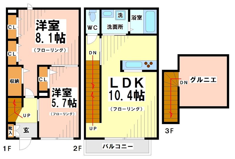 Ambiera上北沢（アンビエラ上北沢） 間取り図