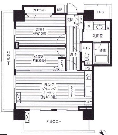 グランピラー高井戸 間取り