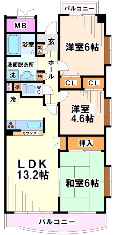 クレール仙川 間取り