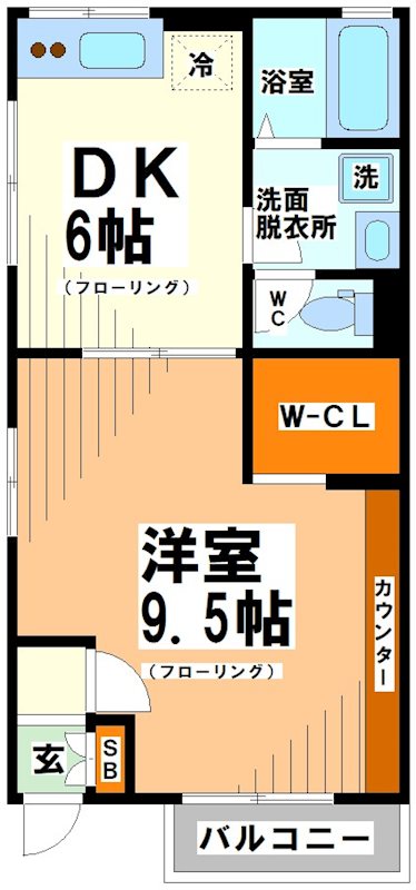 ドエルカルミアB 間取り