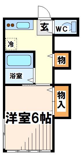 フジハウス　【東京外国語大学受験生事前予約可能物件】  間取り