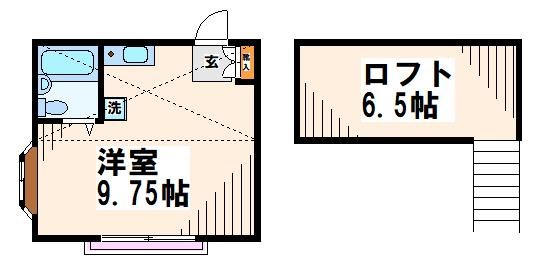 グリーンハウス　【東京外国語大学受験生事前予約可能物件】  間取り