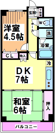 ボヌール桜上水 間取り図