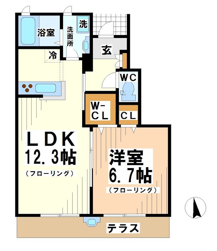 ルミウェール上北沢 間取り